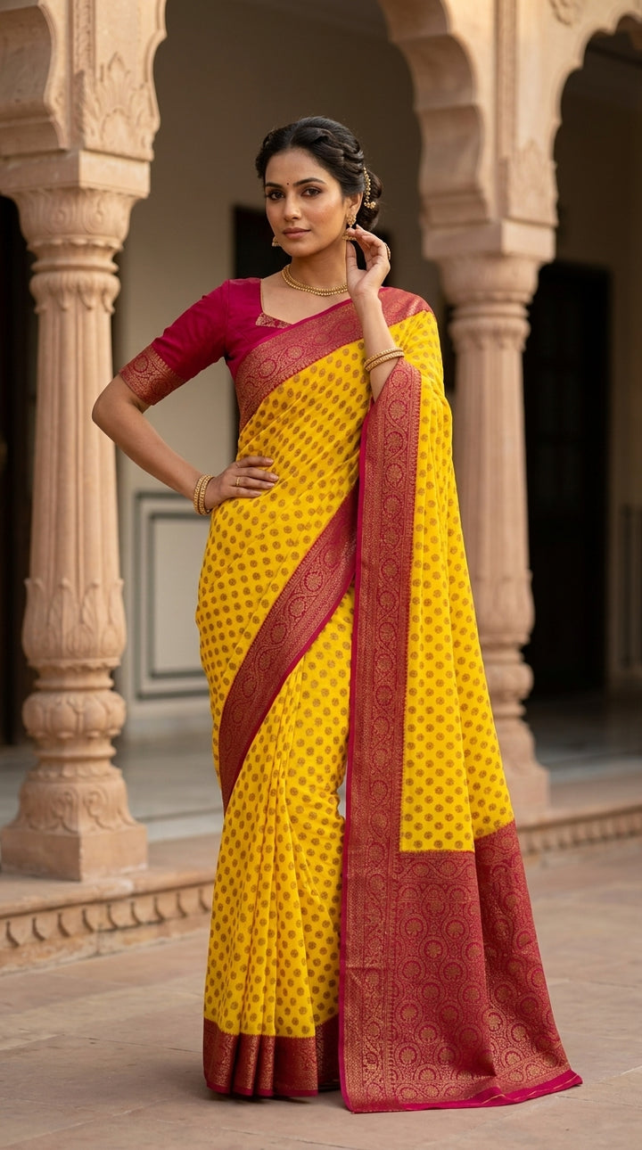 Swarnima Banarasi Semi Georgette Saree