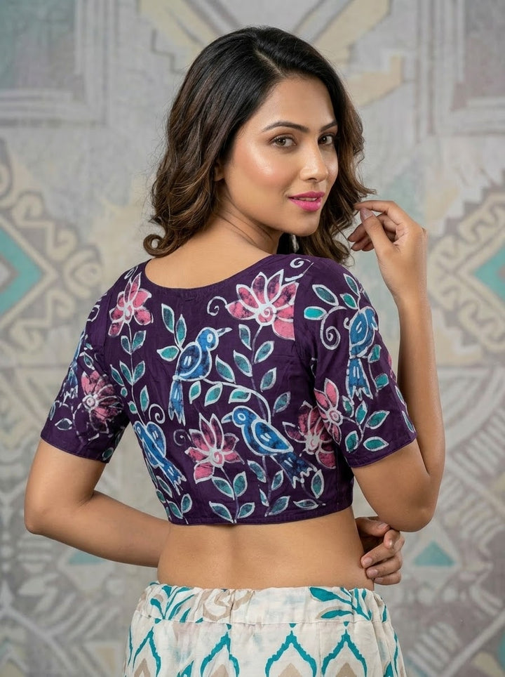 Floral Daydream- Batik Designer Blouse