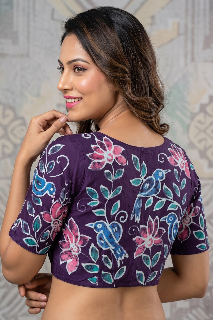 Floral Daydream- Batik Designer Blouse