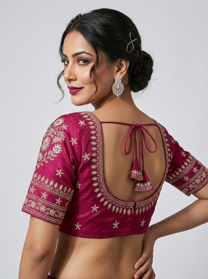 Pink Fancy Silk Blouse