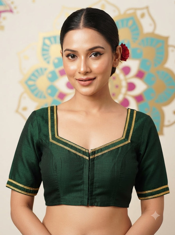 Infinite Glam Vichitra Silk Blouse