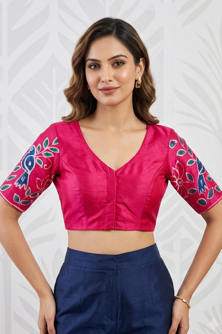 Floral Daydream- Batik Designer Blouse