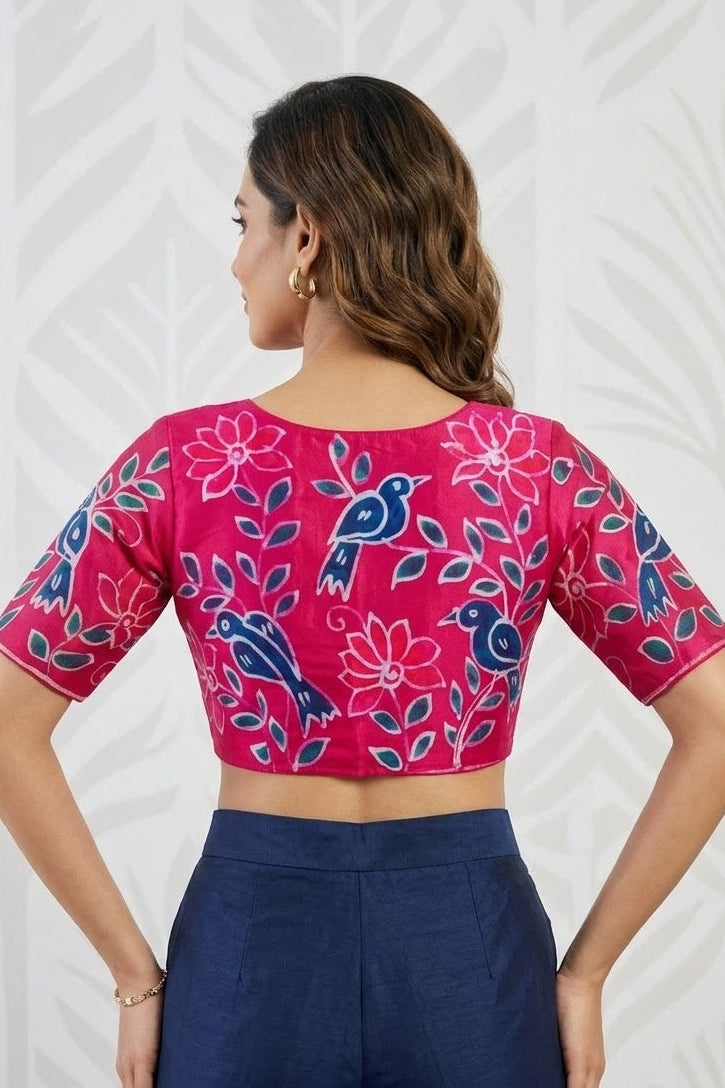Floral Daydream- Batik Designer Blouse