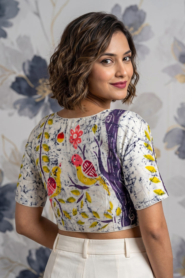 Song of the Sparrow – Batik Designer Blouse