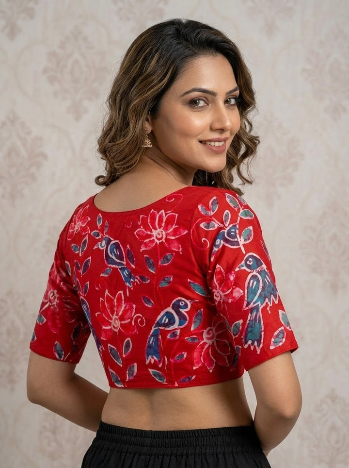 Floral Daydream- Batik Designer Blouse