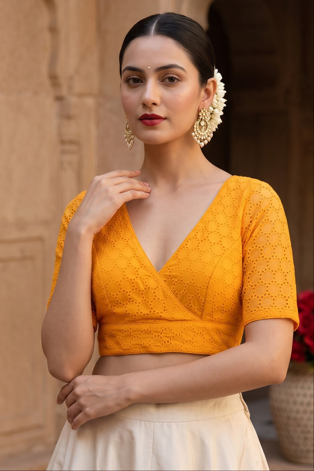The Jewel Of Elegance Hakoba Blouse