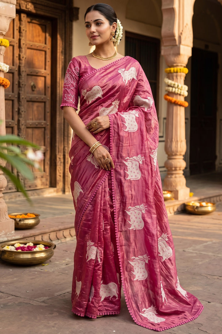 Blessings of Tradition Crush Silk Saree