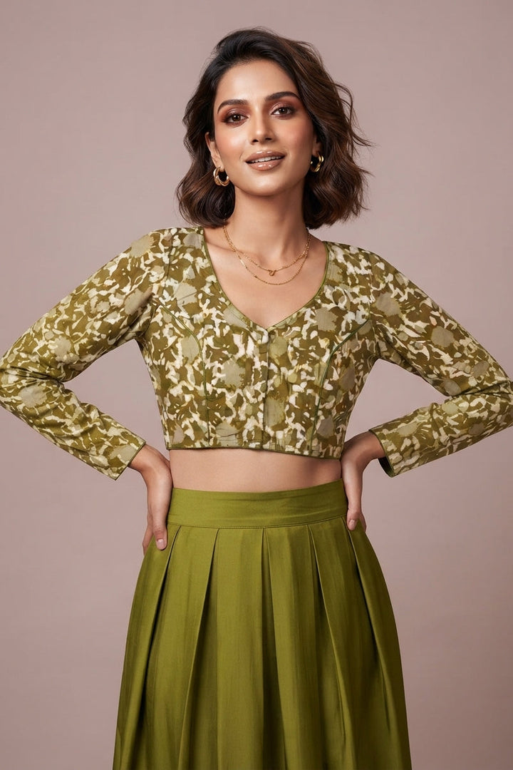 Wrapped In Dreams Ajrakh Cotton Blouse