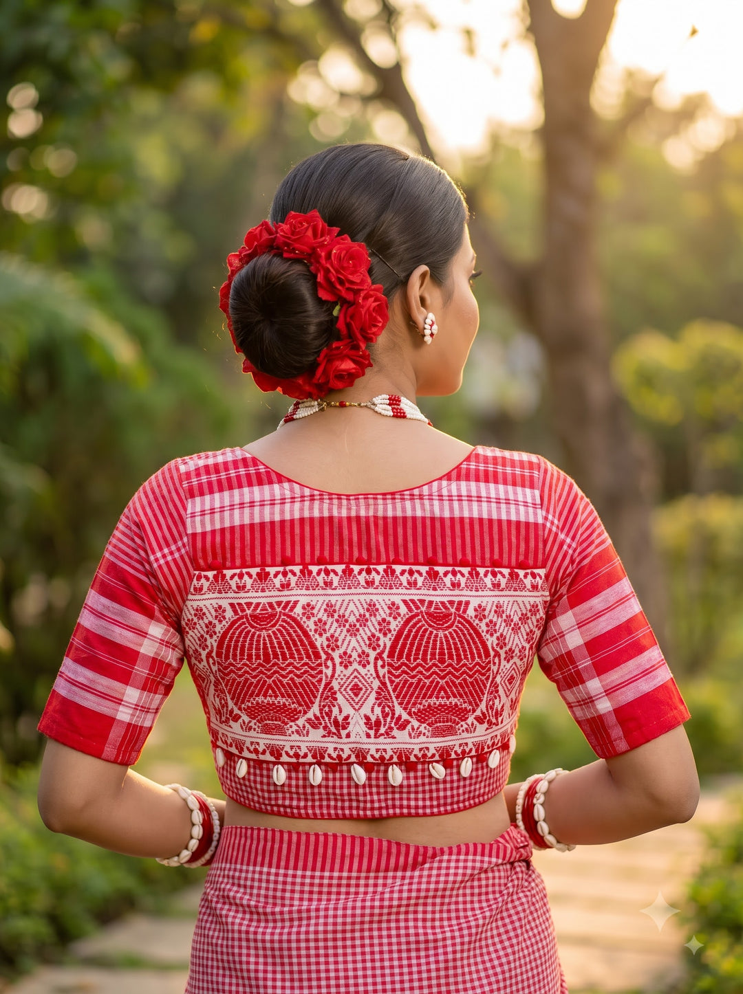 Assamese Style Fancy Designer Blouse