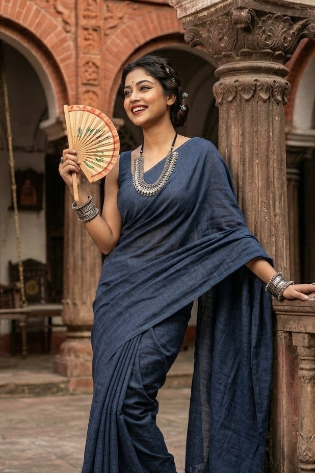 Alankrita- Bengali  Khadi Cotton Saree