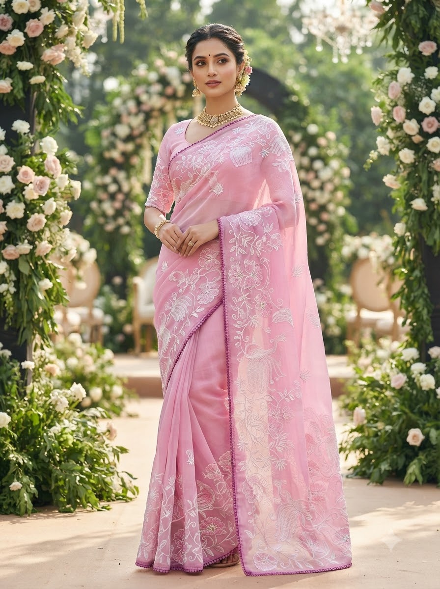 Divine Illumination Chinnon Silk Saree