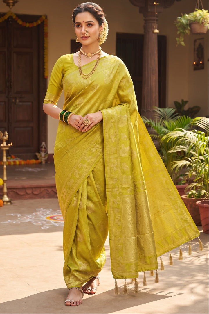 Peshwa Legacy Designer Banarasi Khadi Silk Saree