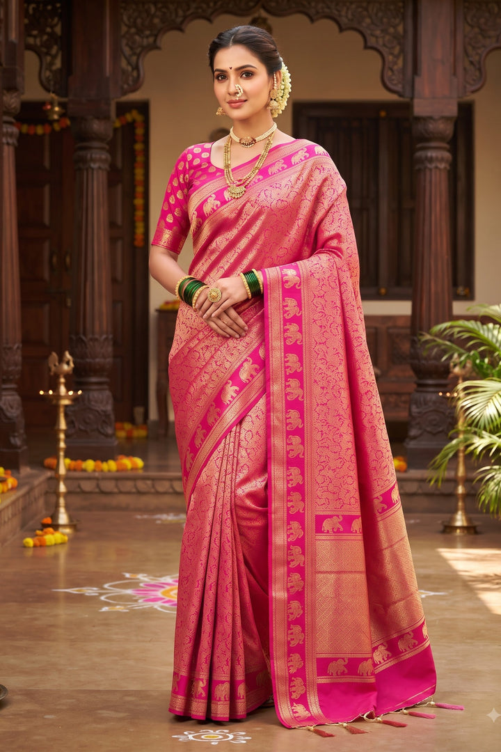 Peshwa Legacy Designer Banarasi Khadi Silk Saree