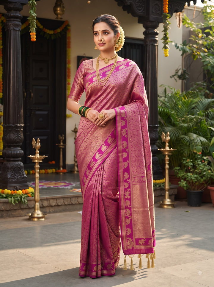 Peshwa Legacy Designer Banarasi Khadi Silk Saree