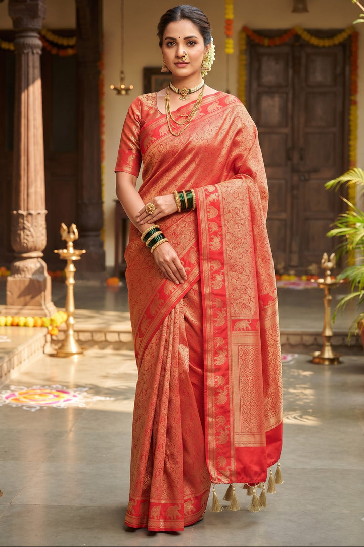 Peshwa Legacy Designer Banarasi Khadi Silk Saree