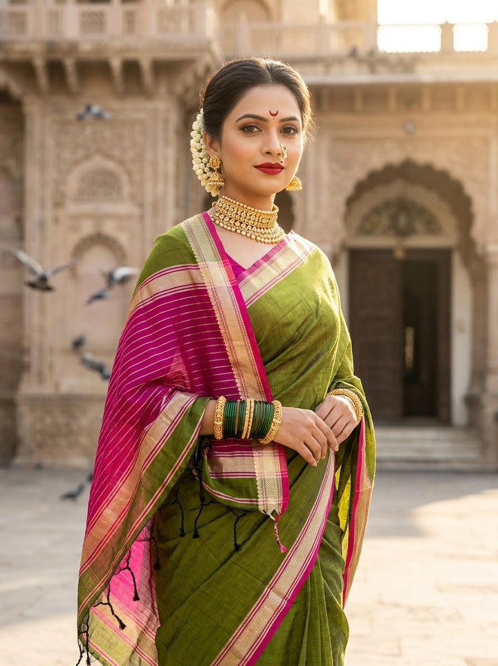 Navi Saaj - Muga Maheswari Cotton Saree