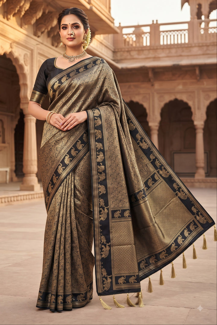 Peshwa Legacy Designer Banarasi Khadi Silk Saree
