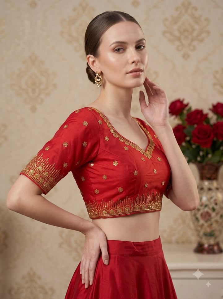 Vintage Whispers Fancy Silk Blouse