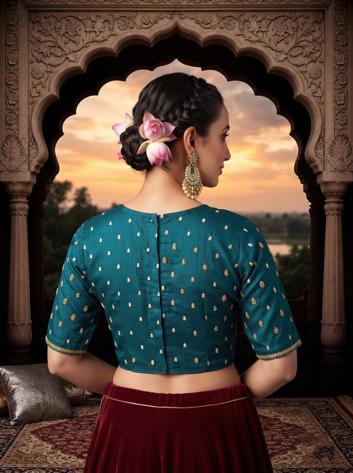 Celeste Noir - Fendy Silk Blouse