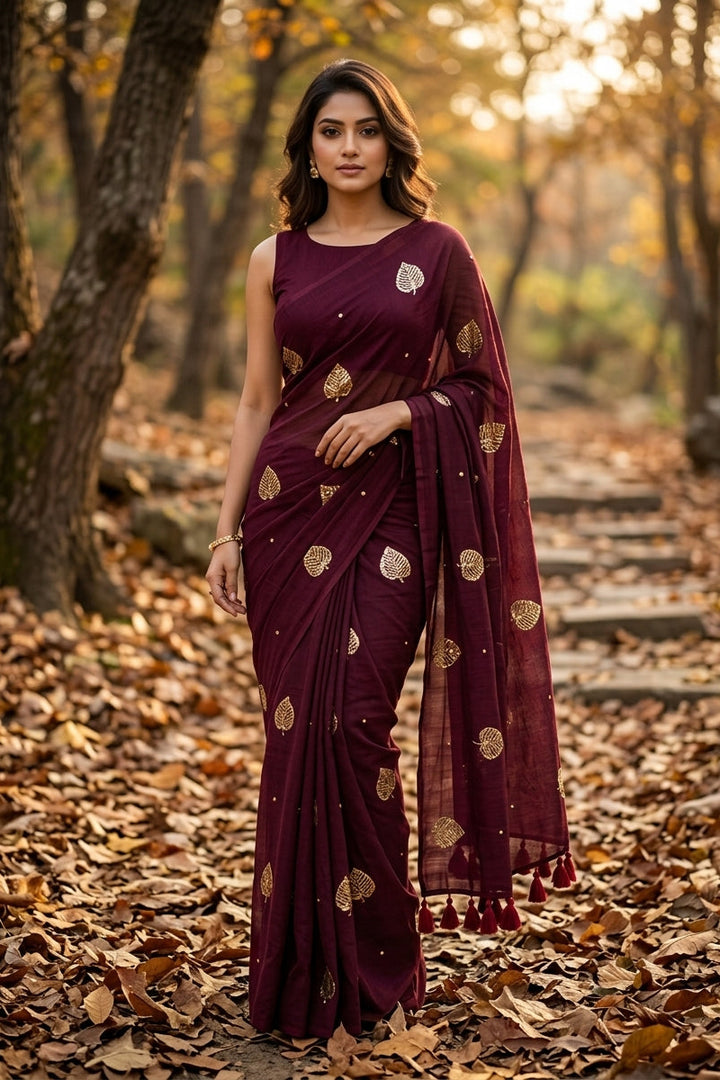 Bosonto Bilash Mul Cotton Saree