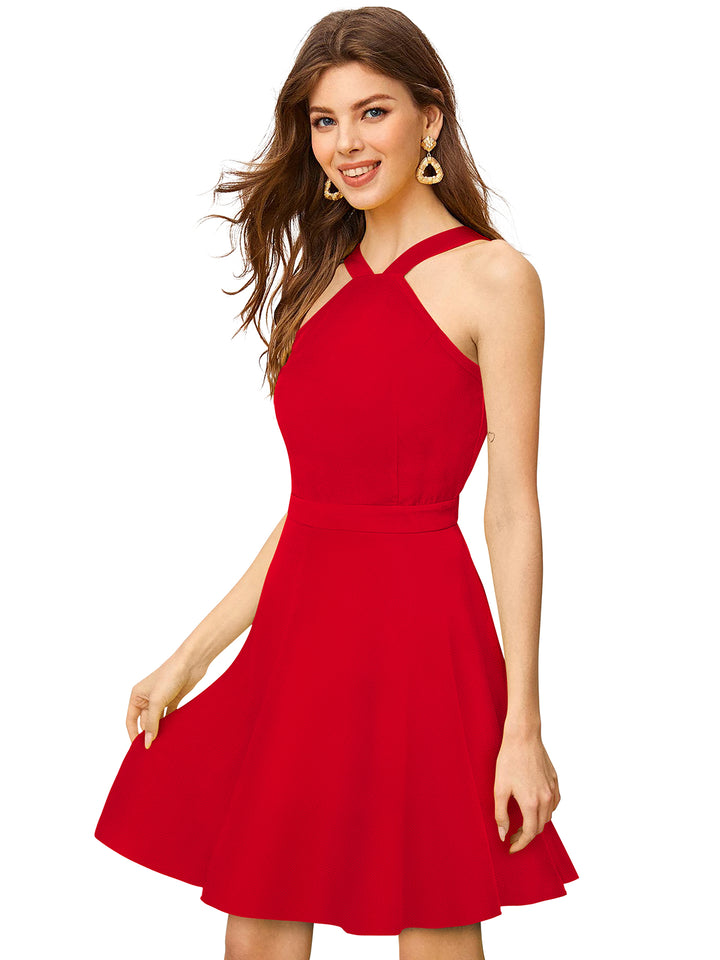 Cute Red Western Dress