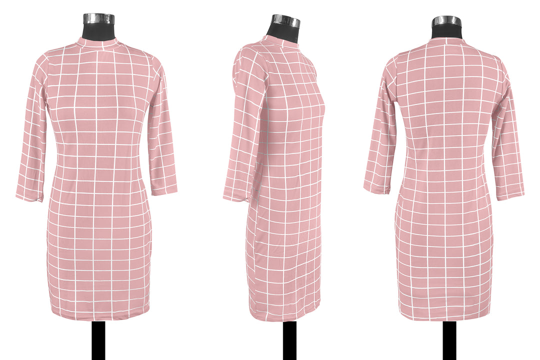 All Checked - Bodycon Dress