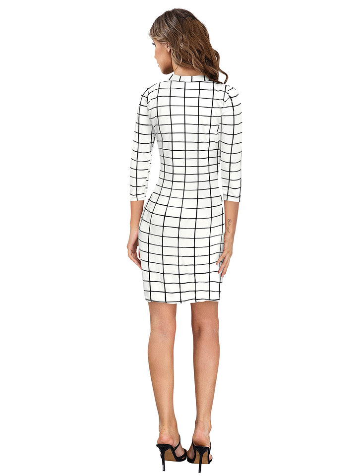 All Checked - Bodycon Dress