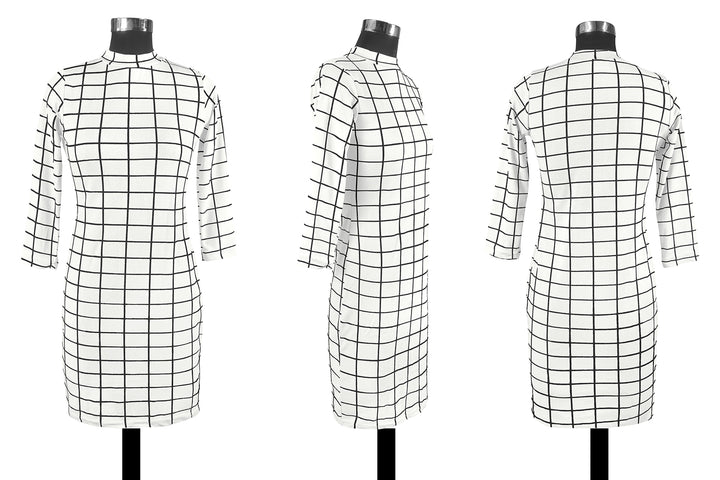 All Checked - Bodycon Dress