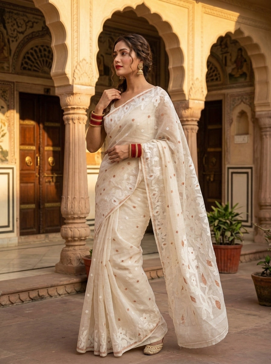 Aparajita Bengal Jamdani Saree
