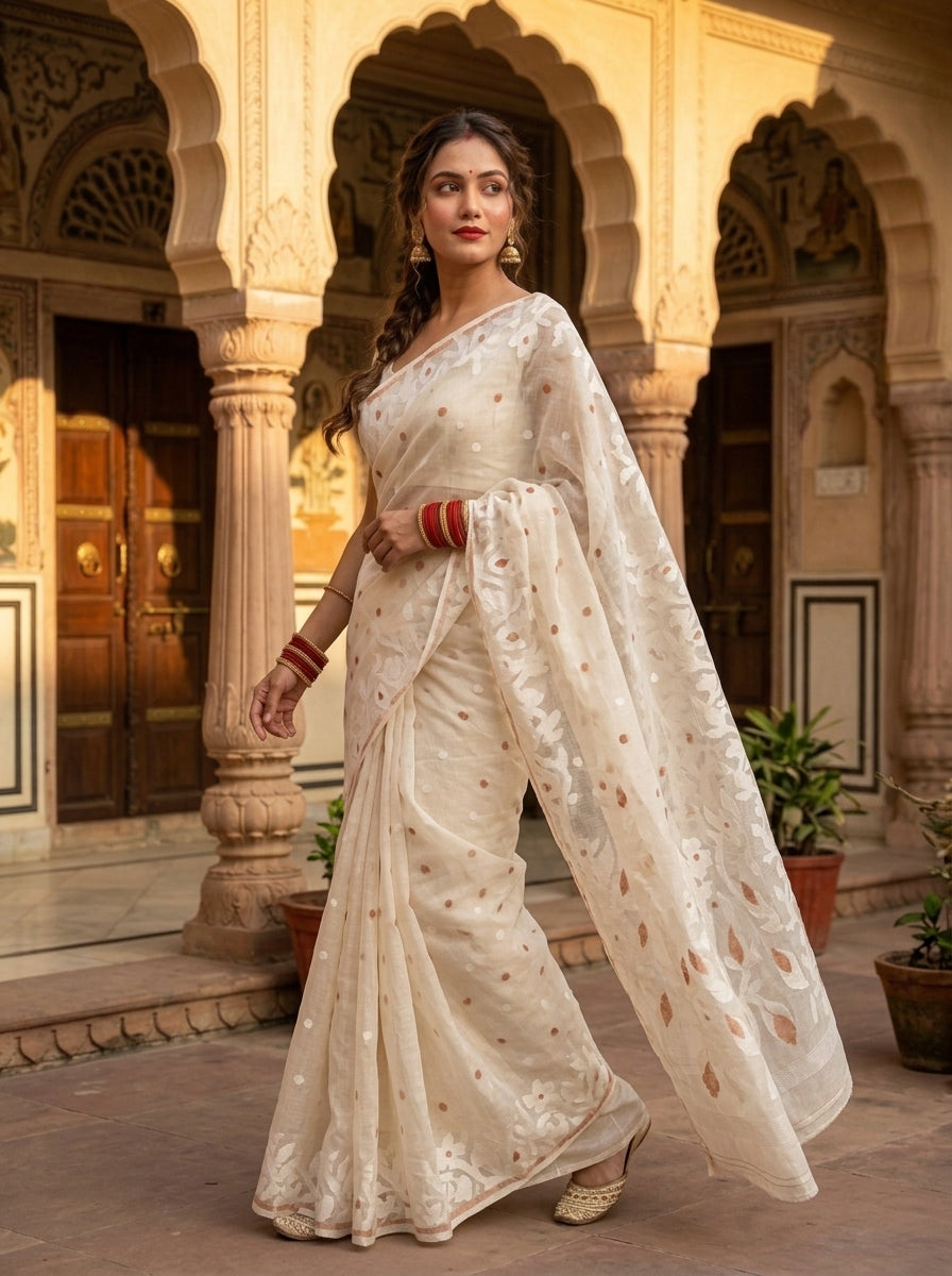 Aparajita Bengal Jamdani Saree