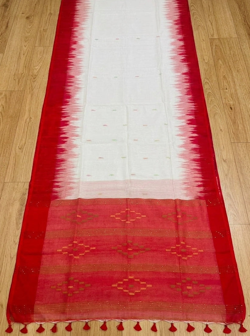 Untamed Passion Handloom Ikkat Saree