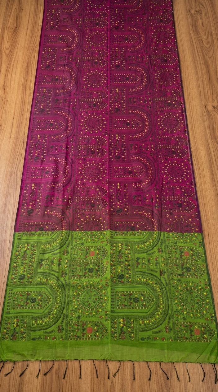 Melody of Colors Cotton Silk Saree