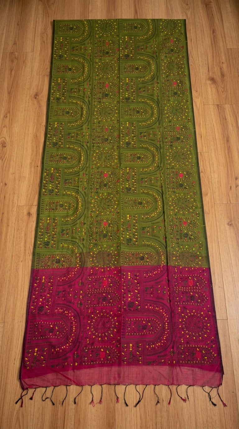 Melody of Colors Cotton Silk Saree
