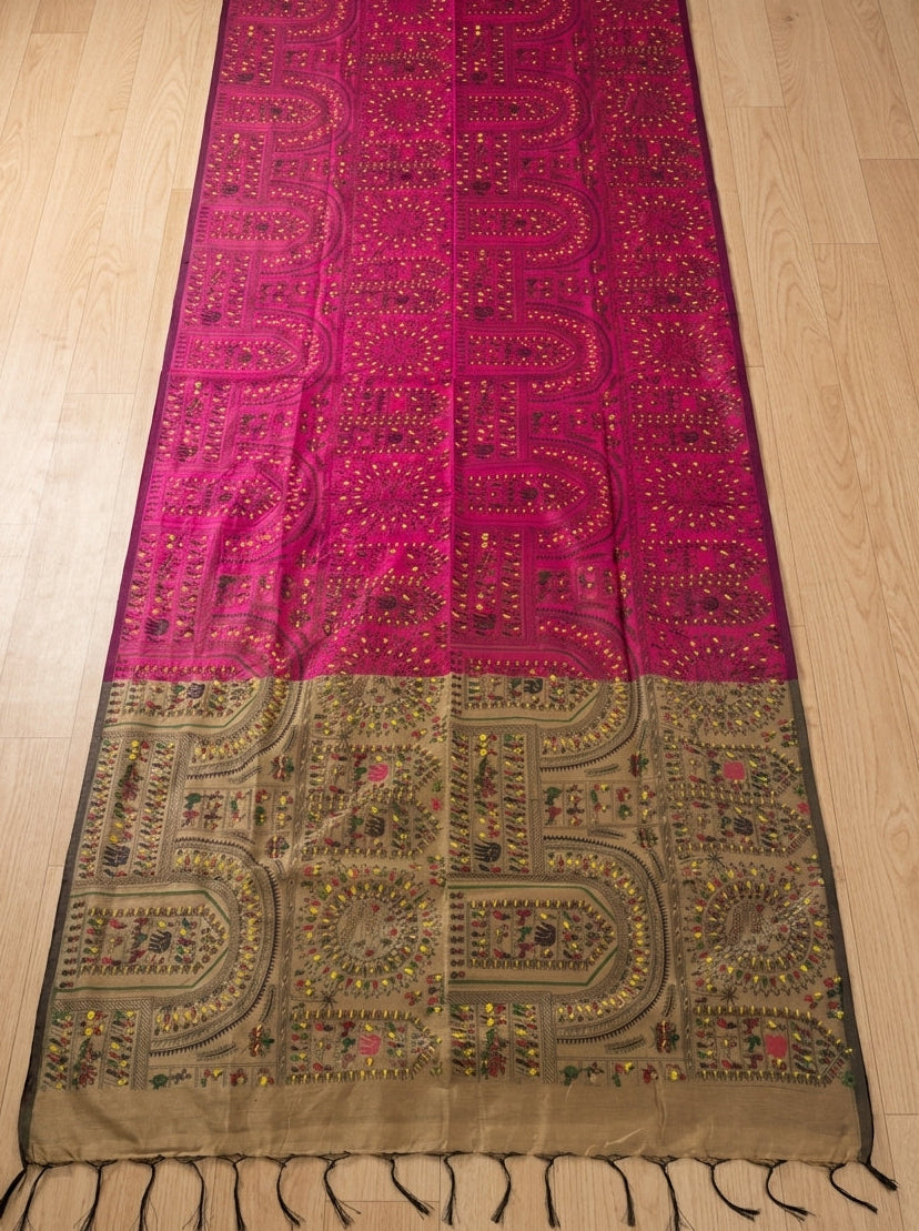 Melody of Colors Cotton Silk Saree