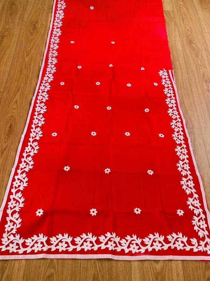 Hridoy rekha Kota Applique Saree