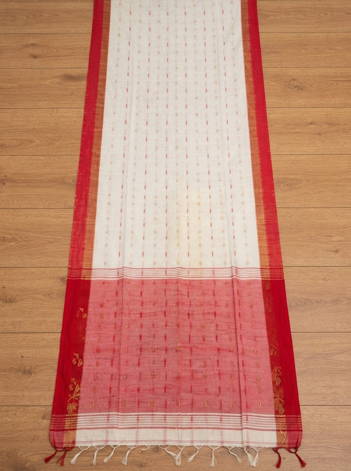 Raktima Khadi Cotton Saree