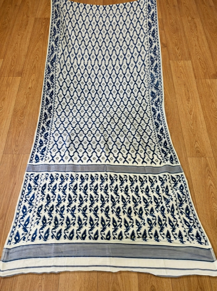 Neel Komol ( নীল কমল )Bengal Jamdani Saree