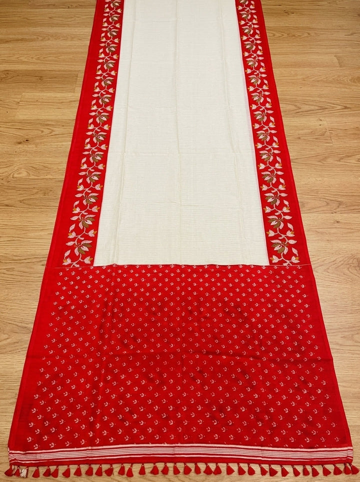 Petalique Drape Semi Matka Silk Saree