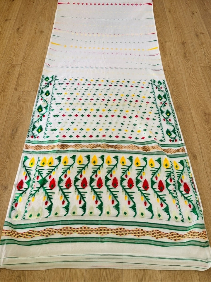 Nakshi Dhara Bengal Jamdani Saree