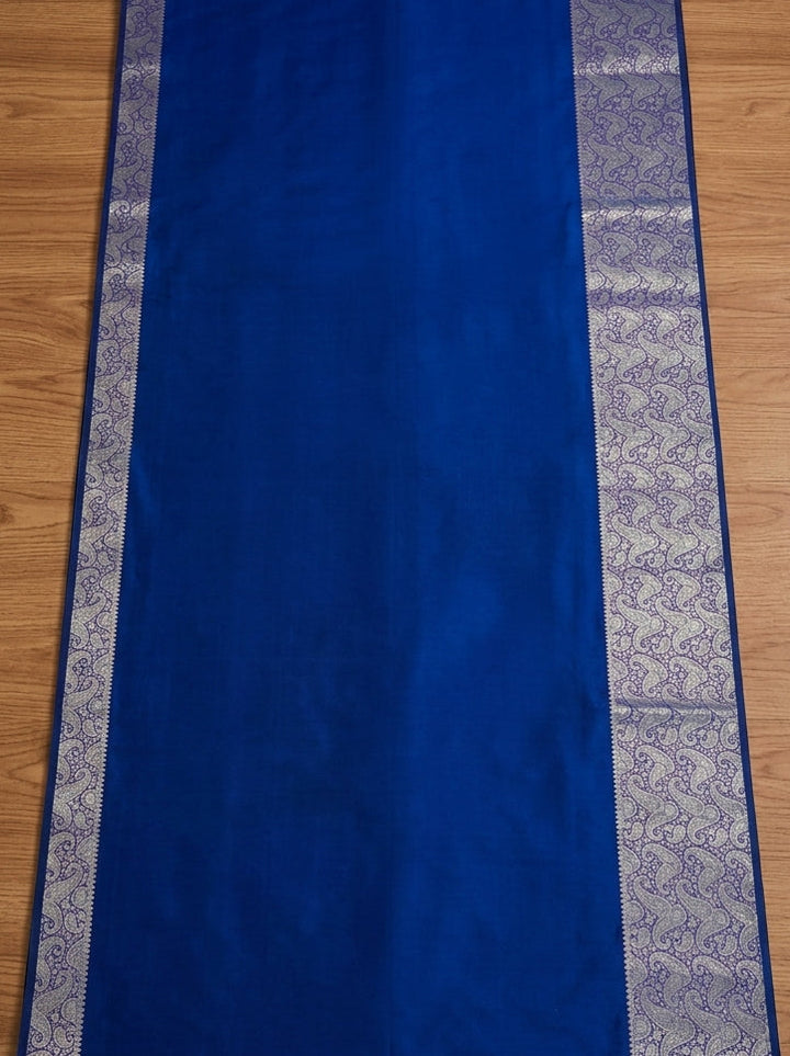 The Sovereign Scarlet Banarasi Semi Katan Silk Saree