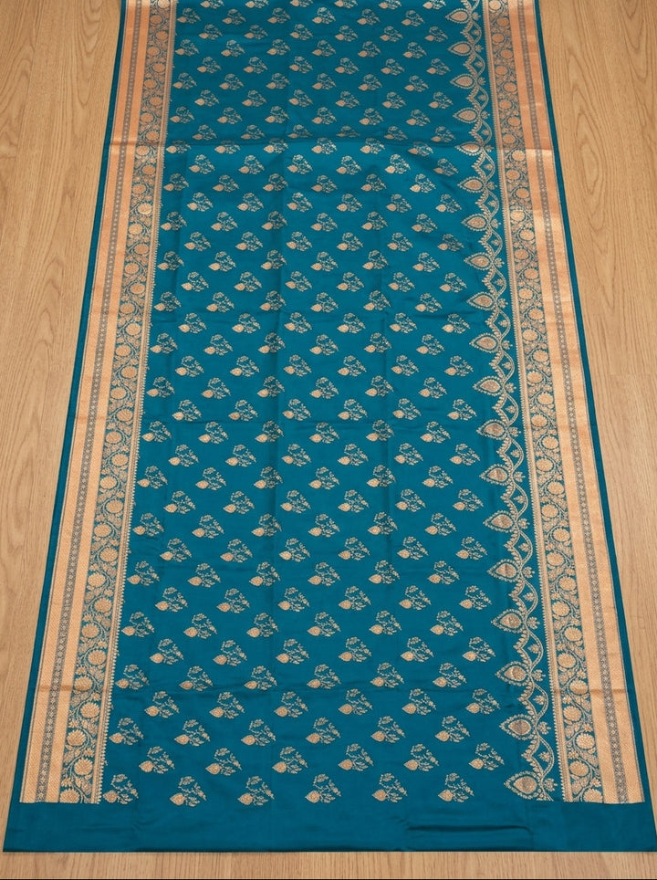 Queen's Legacy Banarasi Semi Katan Silk Saree