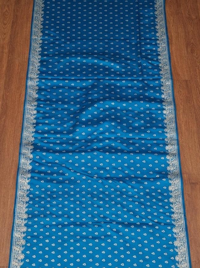 Twilight Whisper Banarasi Semi Katan Silk Saree
