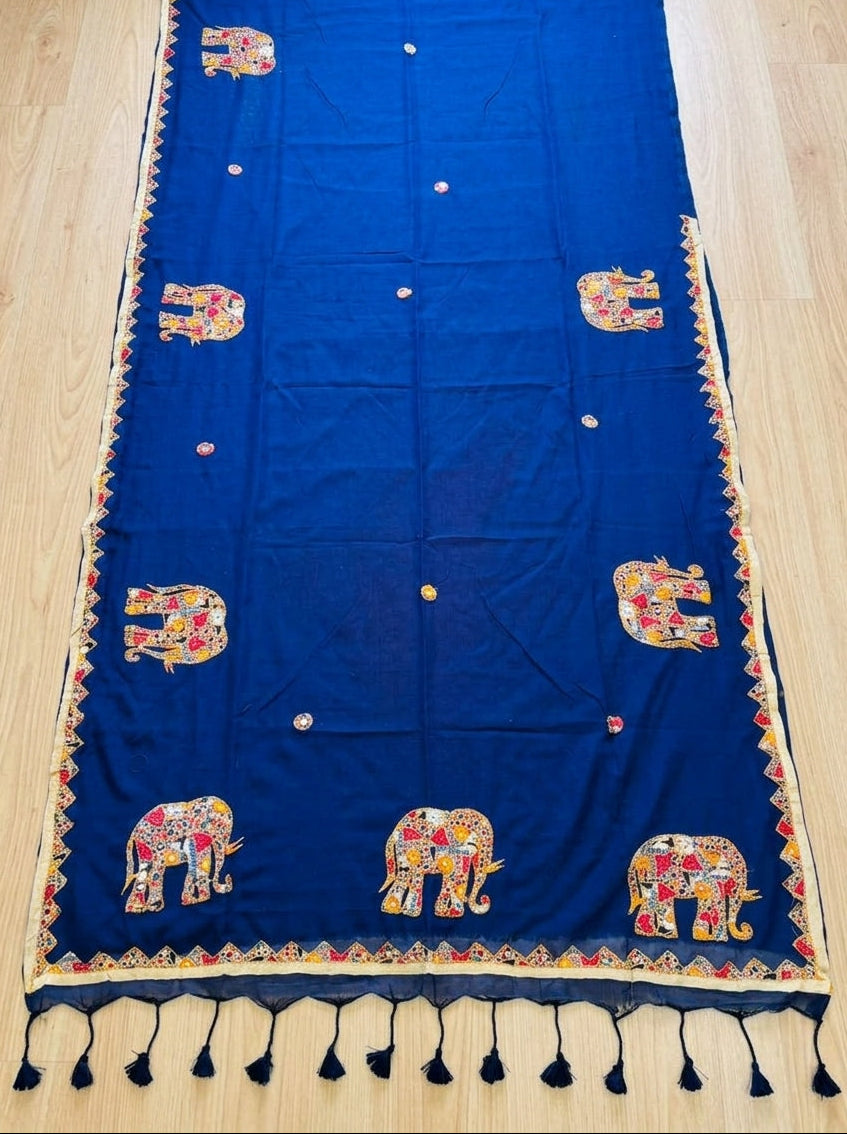 The Artisan Procession Mul Cotton Saree