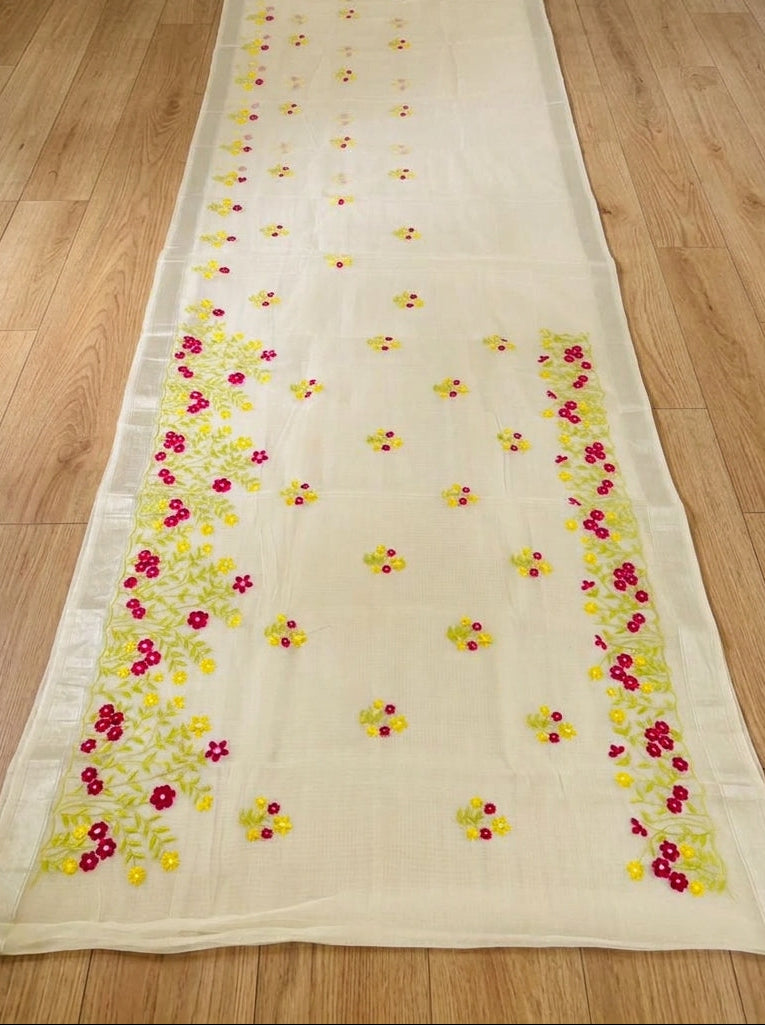 Whispers of Spring Kota Saree