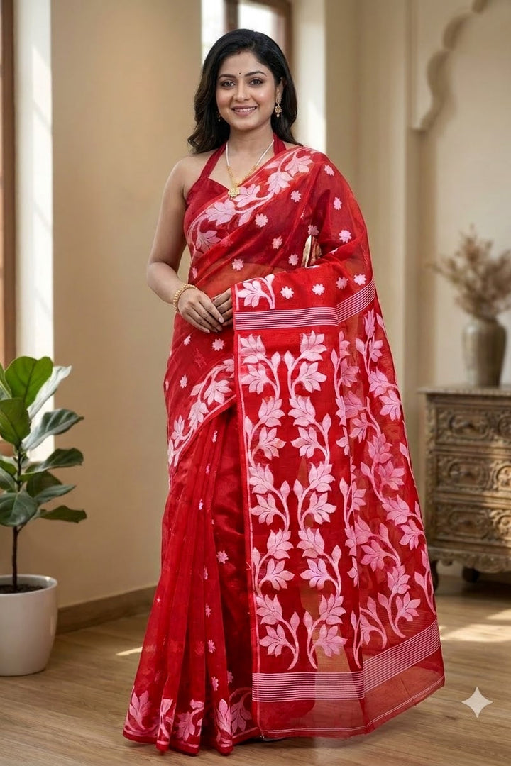 Meghla Bengal Jamdani Saree