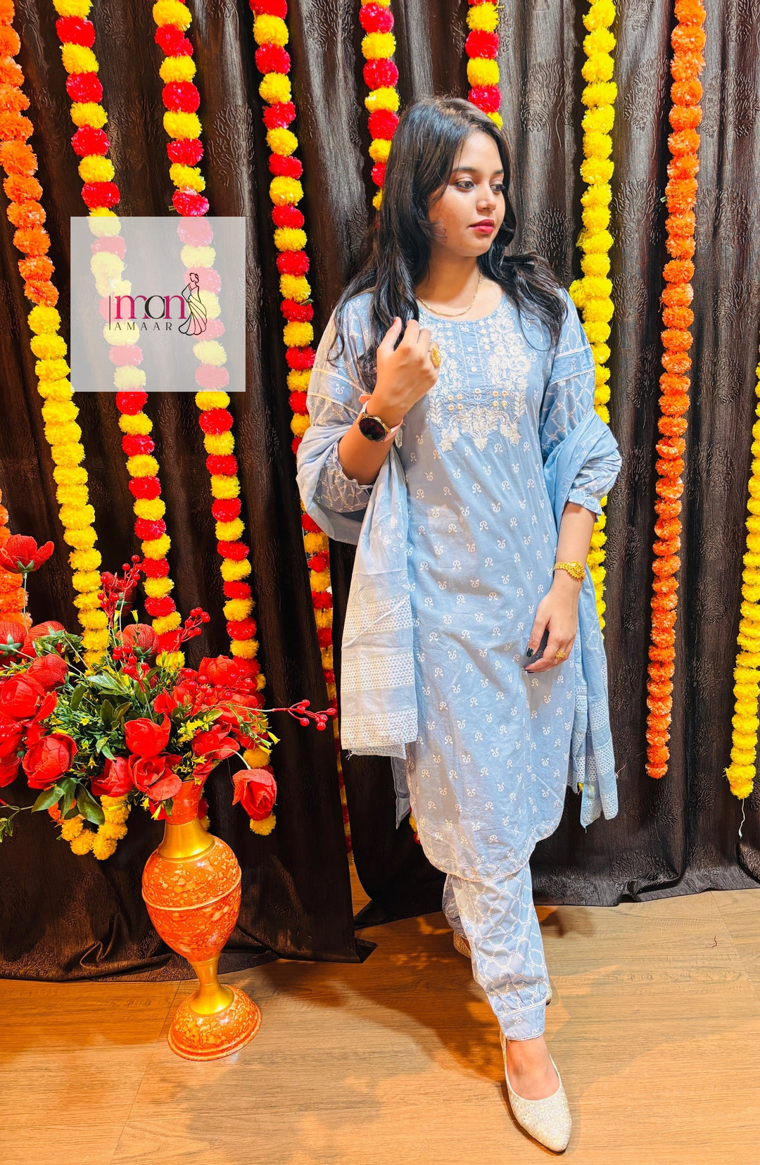 Fun-Loving Fashionista Cotton Kurti Set