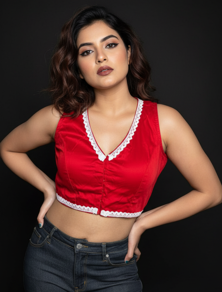 Magical Lace Work - Designer Blouse