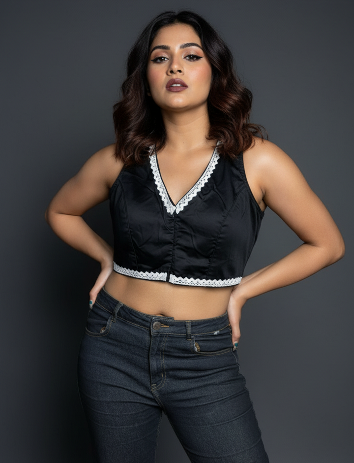 Magical Lace Work - Designer Blouse