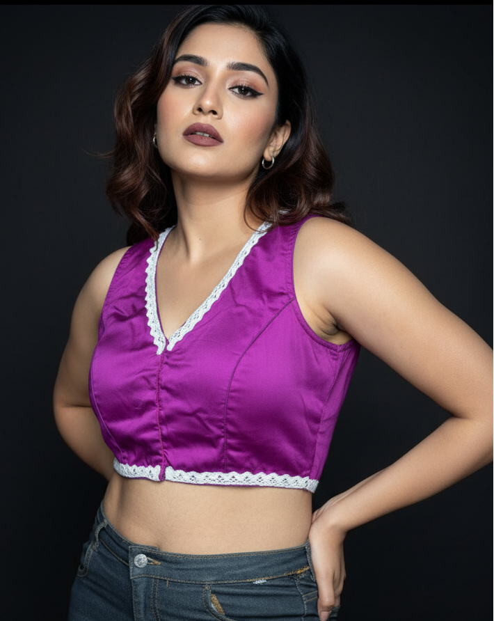 Magical Lace Work - Designer Blouse