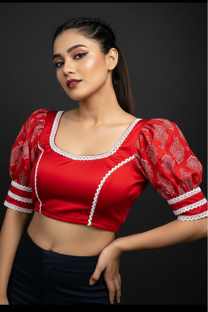 Cultural Curl Cotton Blouse